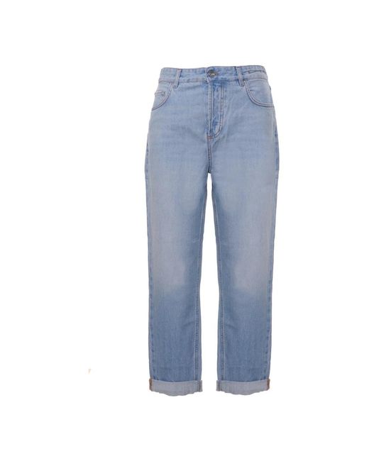 Marella Blue Straight Fit Jeans
