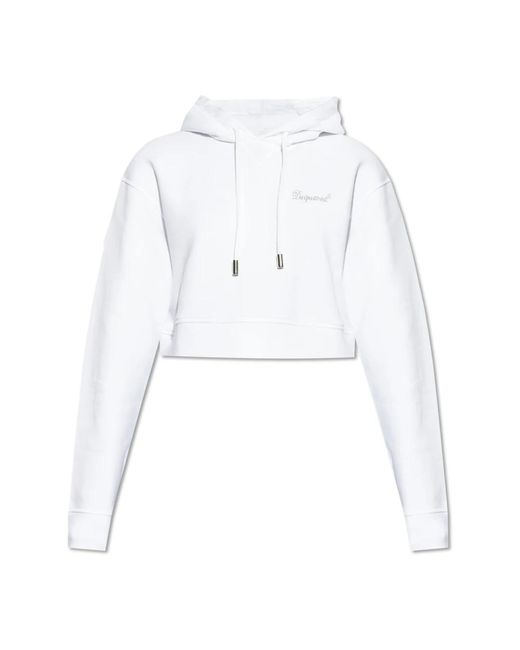 DSquared² White Sweatshirt mit logo