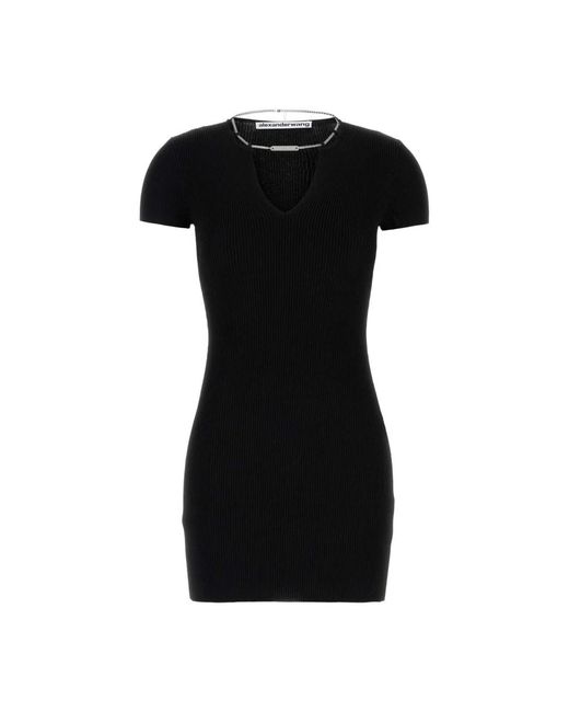 Alexander Wang Black Knitted Dresses