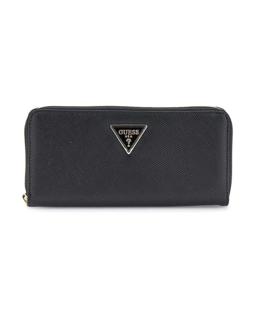 Guess Accessoires ,Zwart ,Laurel Ii Grote Portemonnee Met Ritssluiting in het Black