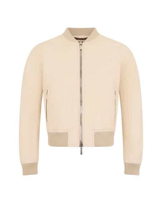 Moorer Natural Bomber Jackets