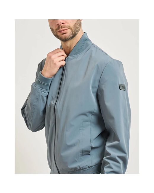 Guess Full Zip Jacket in het Blue voor heren