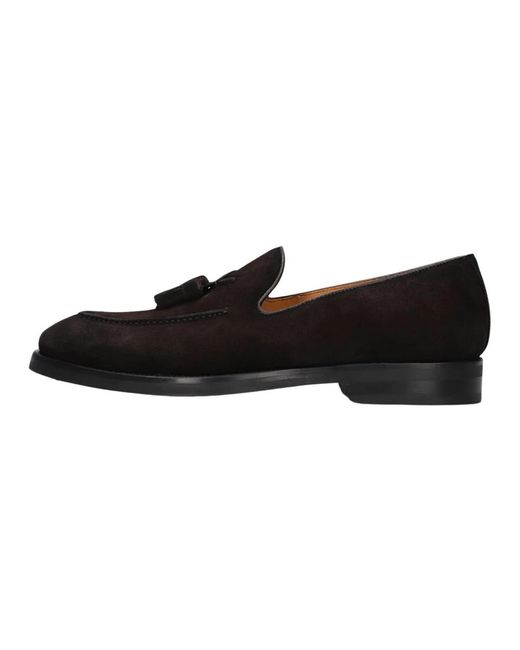 Magnanni Shoes Braune wildleder loafers mit quasten in Black für Herren