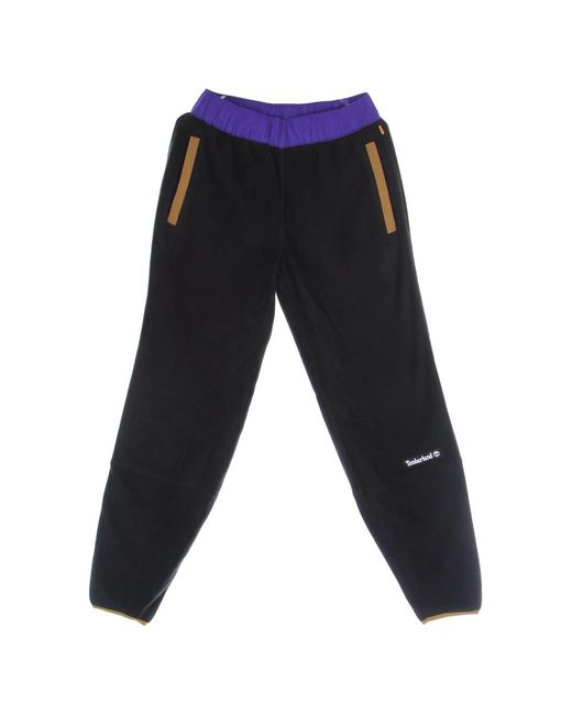 Timberland Broeken ,Zwart ,Polyester Polar Fleece Joggingbroek in het Black voor heren