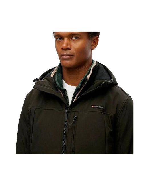Superdry Softshell Trekker in het Black voor heren