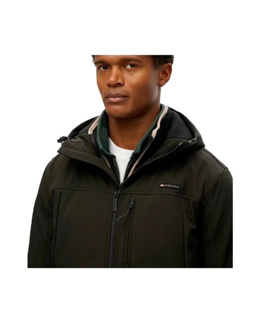 Superdry Softshell Trekker in het Black voor heren