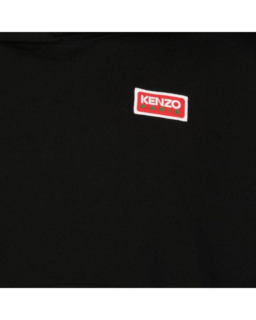 KENZO Black Logo hoodie oversize