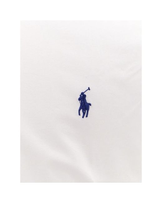 Polo Ralph Lauren Stretch-baumwollhemd mit ikonischem logo-stickerei in White für Herren