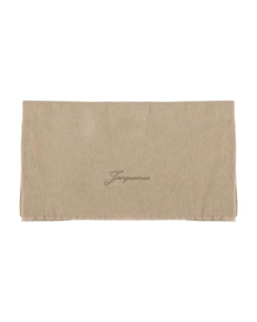 Jacquemus Natural Winter Scarves for men