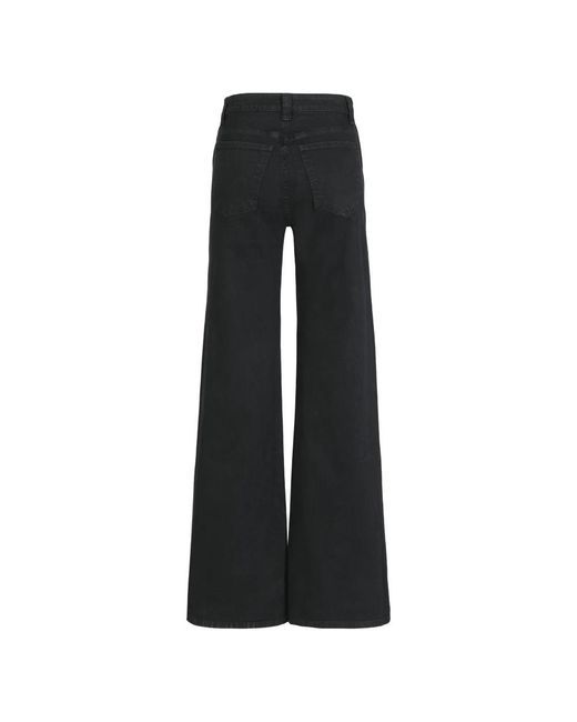 Khaite Black Wide Jeans