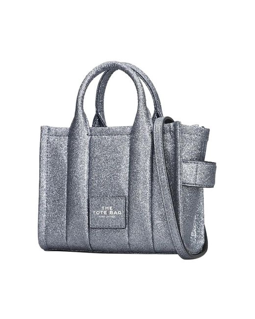 Borsa mini tote glitter di Marc Jacobs in Gray