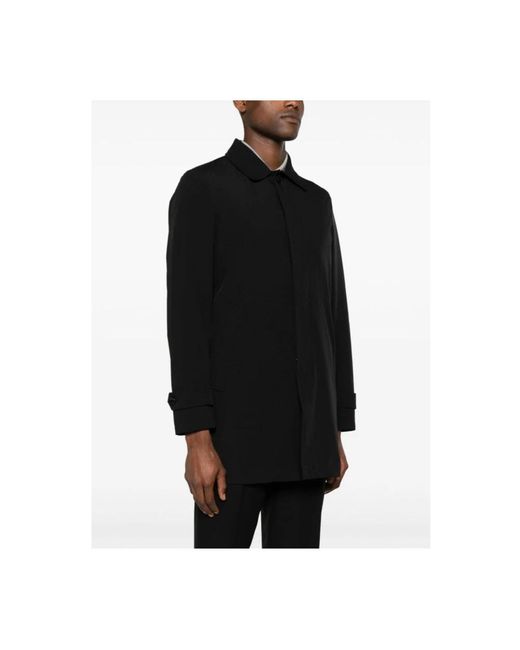 Single-Breasted Coats Moorer de hombre de color Black
