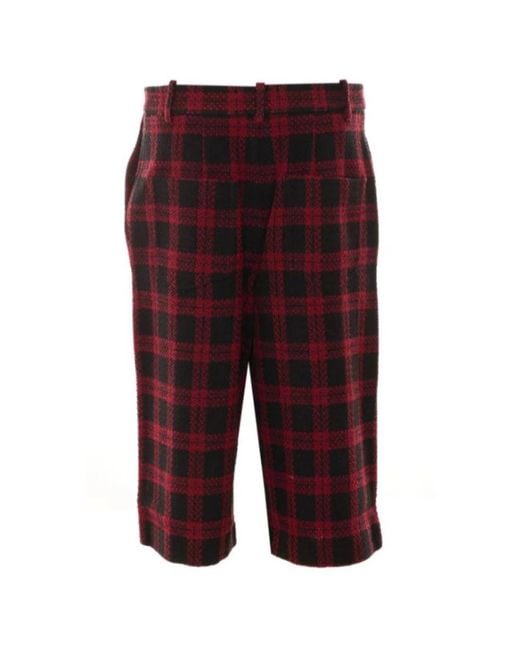 Pinko Red Bermudas