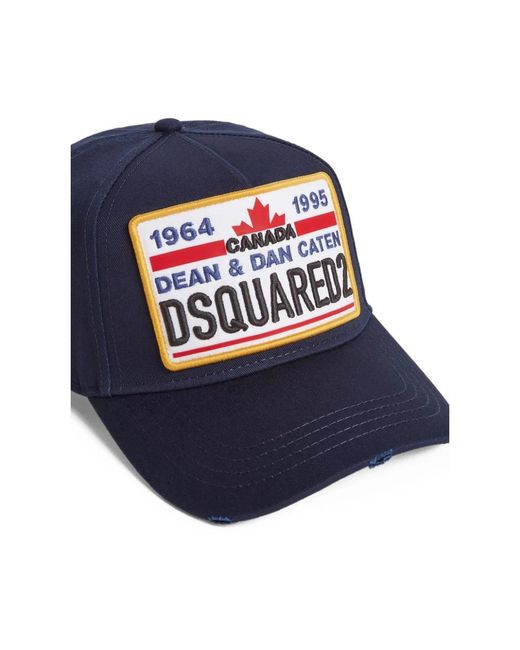 DSquared² Logo Baseball Cap in Blue für Herren