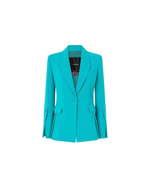 Pinko Artichoke Canvas Technical Jacket Ss26 in het Blue