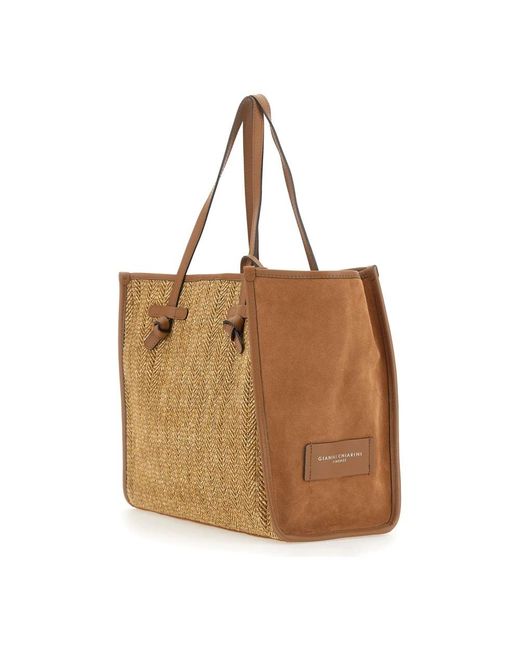 Gianni Chiarini Brown Tote Bags