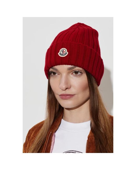 Moncler Red Beanies