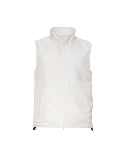 Aspesi Jassen ,Wit ,Nylon Waterafstotend Nylon Puffer Vest in het White voor heren