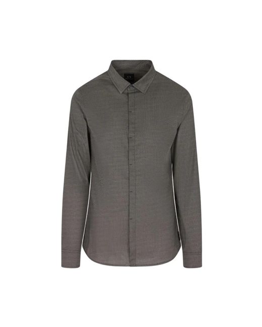 ARMANI EXCHANGE Gray Casual Shirts for men