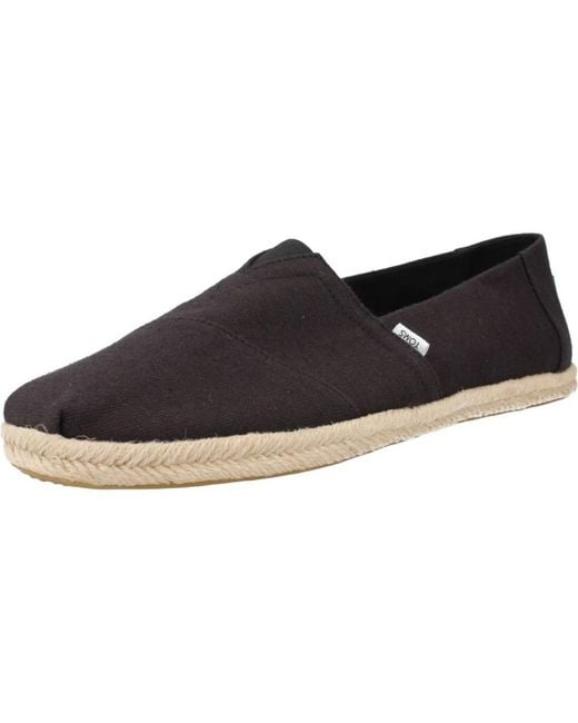 TOMS Black Espadrilles for men