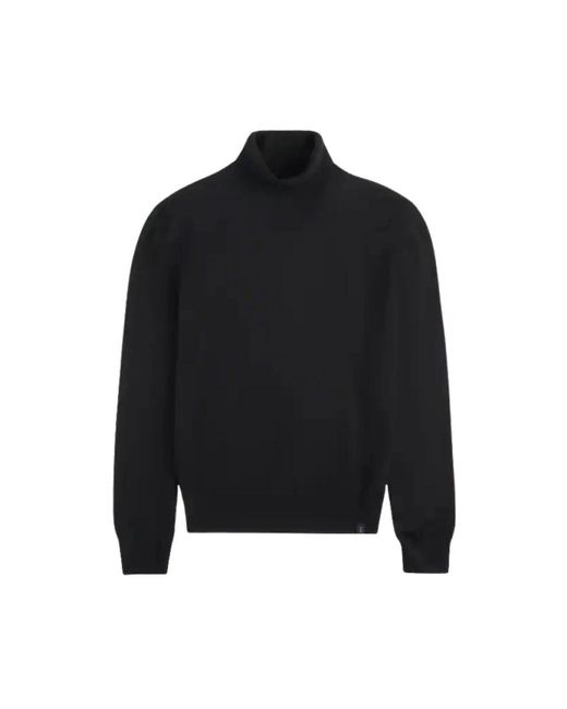 Fay Turtleneck Trui in het Black voor heren
