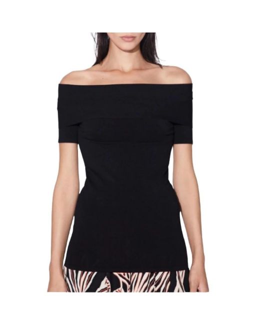Round-Neck Knitwear di Barbara Bui in Black