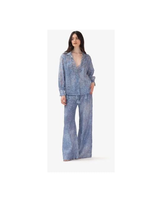 Ermanno Scervino Blue Shirts