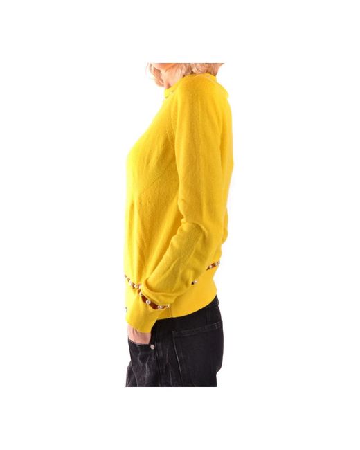 Givenchy Yellow Round-Neck Knitwear