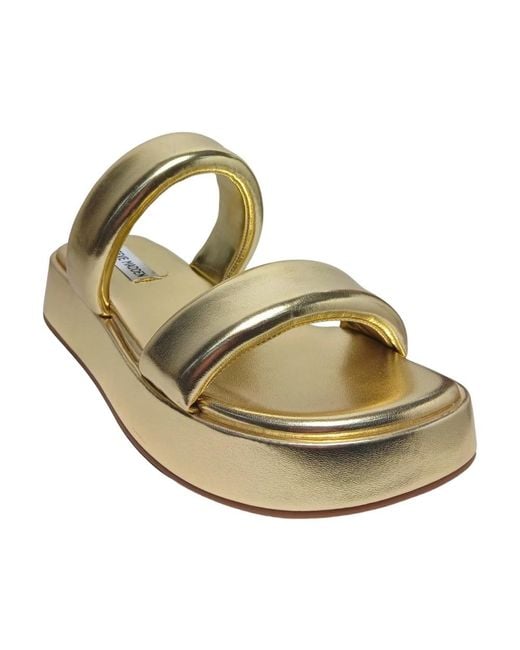 Steve Madden Metallic Sliders