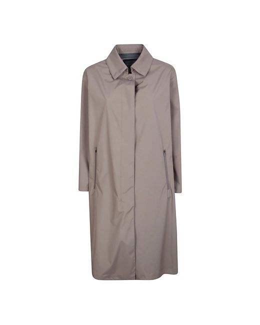 Single-Breasted Coats Herno de color Brown
