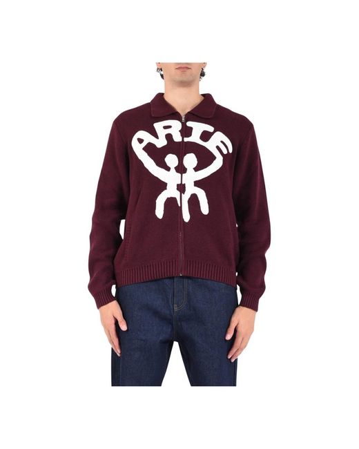 Cardigans Arte' pour homme en coloris Purple