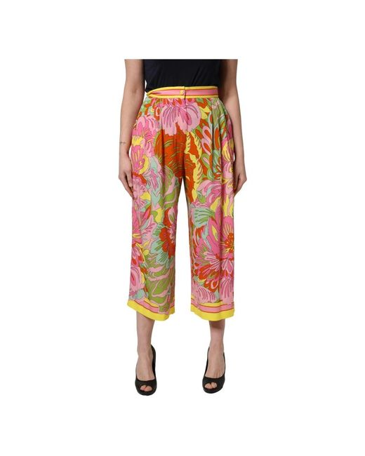 Dolce & Gabbana Orange Cropped Trousers