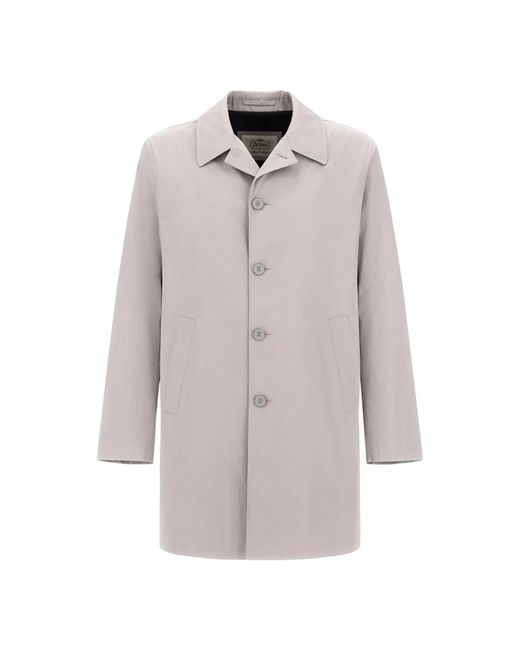 Herno Brown Single-Breasted Coats for men