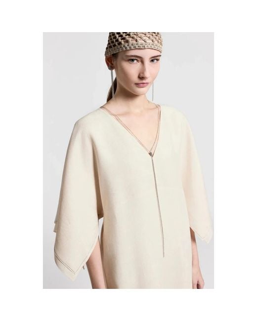 Peserico Natural Maxi Dresses
