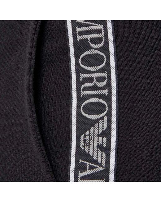 Emporio Armani Black Sweatpants for men