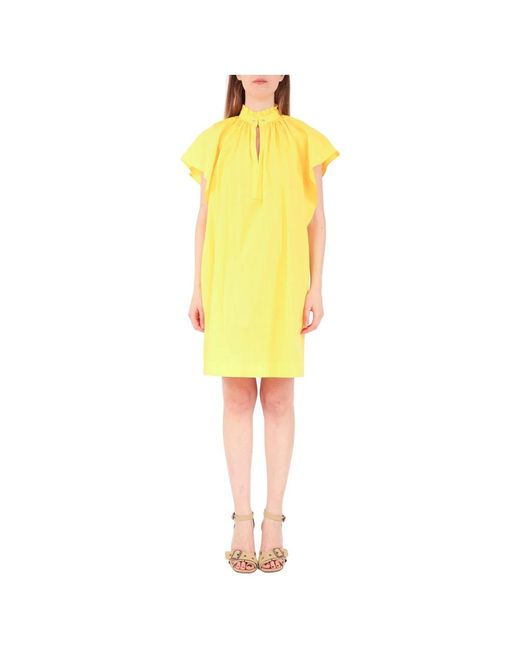 Max Mara Studio Yellow Short Dresses