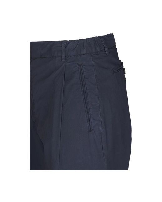 BRIGLIA Blue Wide Trousers for men