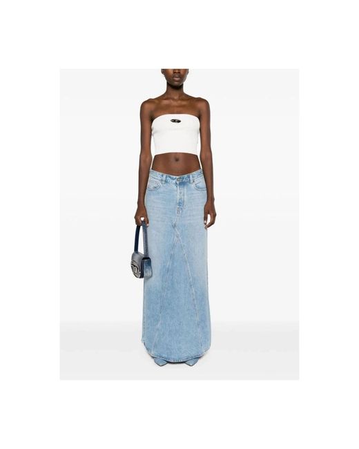 DIESEL Blue Denim Skirts