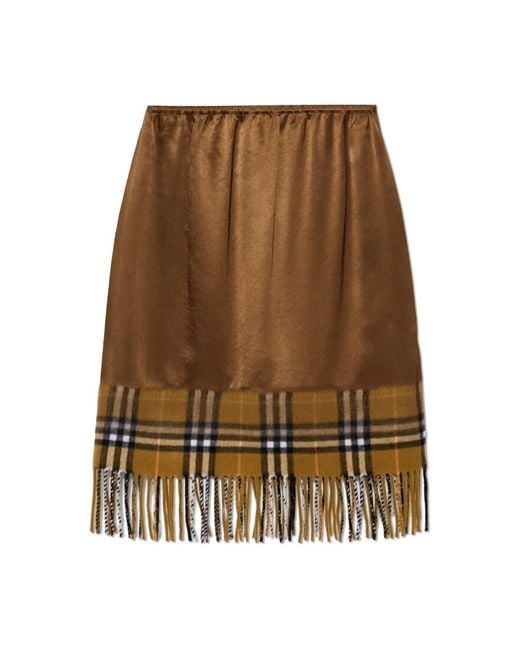 Burberry Brown Midi Skirts