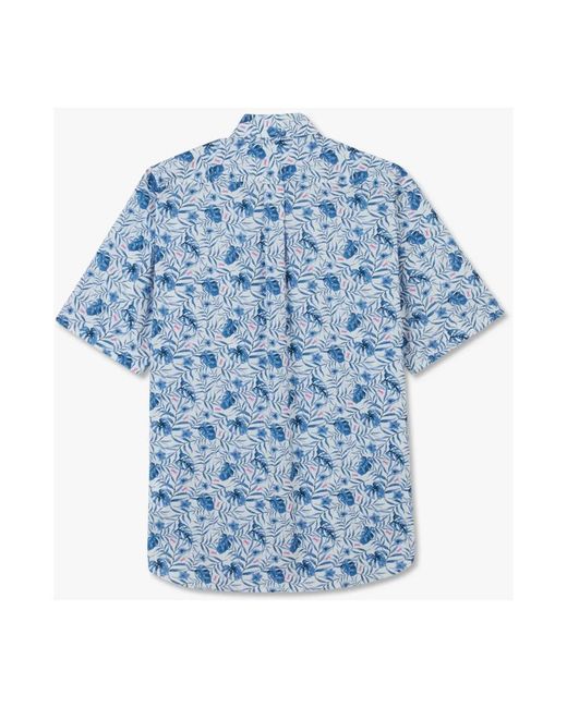 Eden Park Blue Short Sleeve Shirts for men