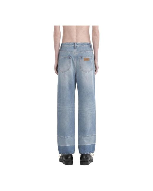 MM6 by Maison Margiela Blue Straight Fit Jeans for men