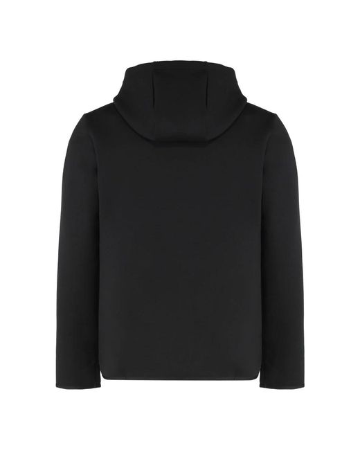 EA7 Black Zip-Throughs for men