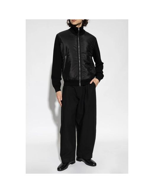 Tom Ford Truien & Vesten ,Zwart ,Leer Cardigan Met Geïsoleerde Voorkant in het Black voor heren