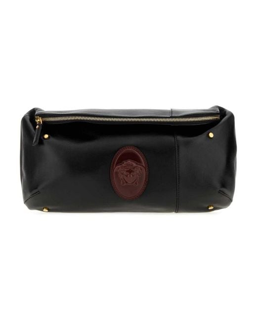 Versace Tassen ,Zwart ,Leer Lou Nappa Belt Bag in het Black voor heren