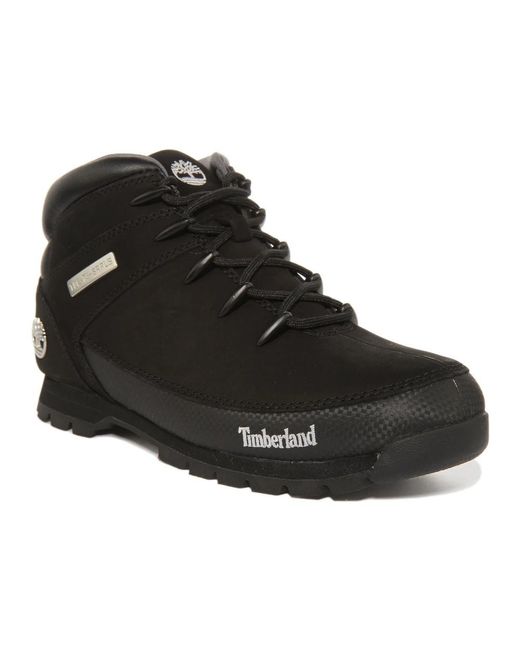 Timberland Black Lace-Up Boots for men