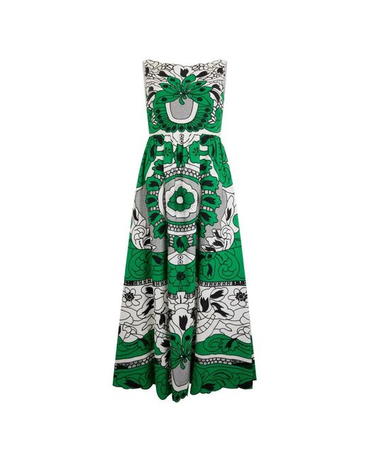 RED Valentino Green Maxi Dresses