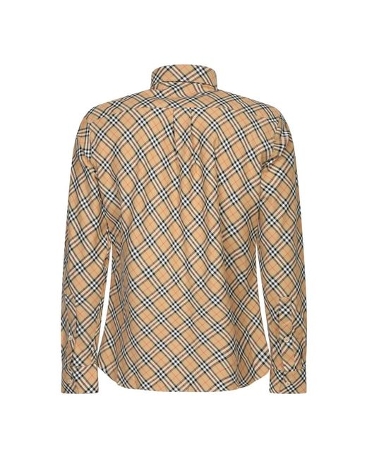 Burberry Brown Casual Shirts for men