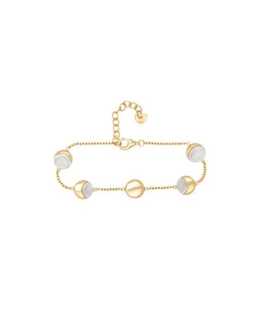 Caï Maancyclus Zilveren Armband in het Metallic