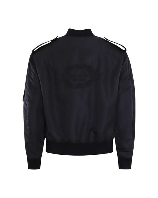 Givenchy Blue Bomber Jackets for men