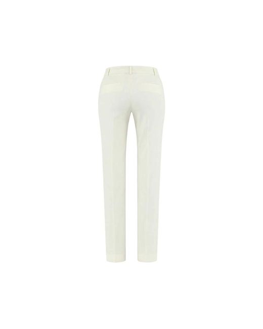 Liu Jo White Slim-Fit Trousers